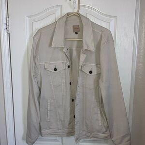 Joe’s Jeans denim jacket—cream color XXL